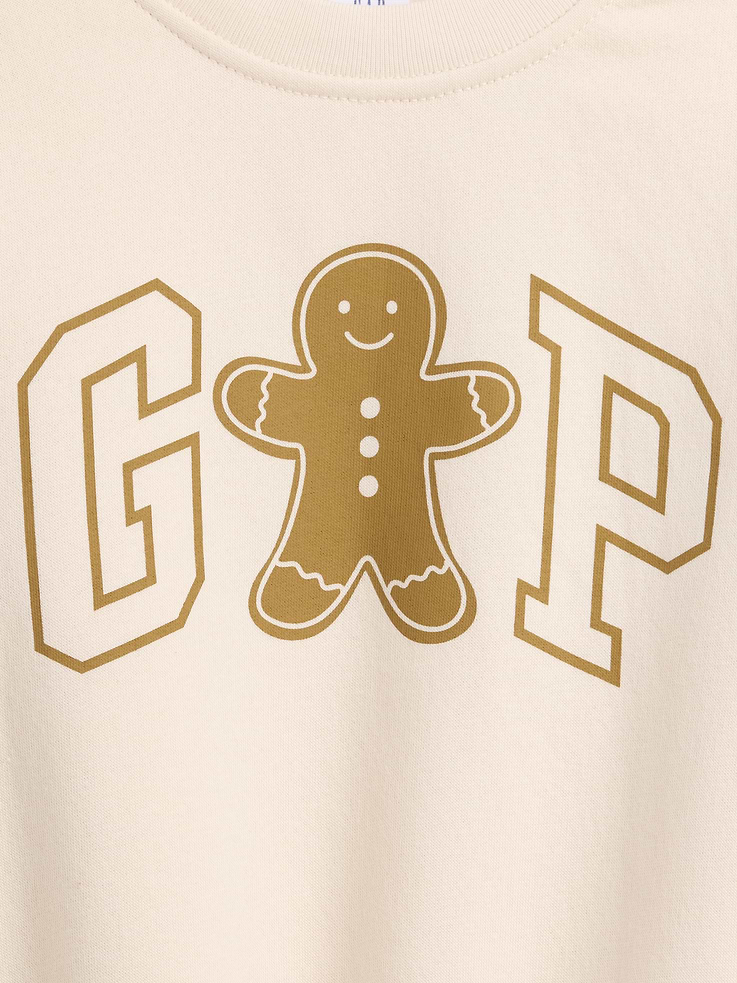 Image 2 of 3, babyGap Relaxed Holiday Logo Sweatshirt