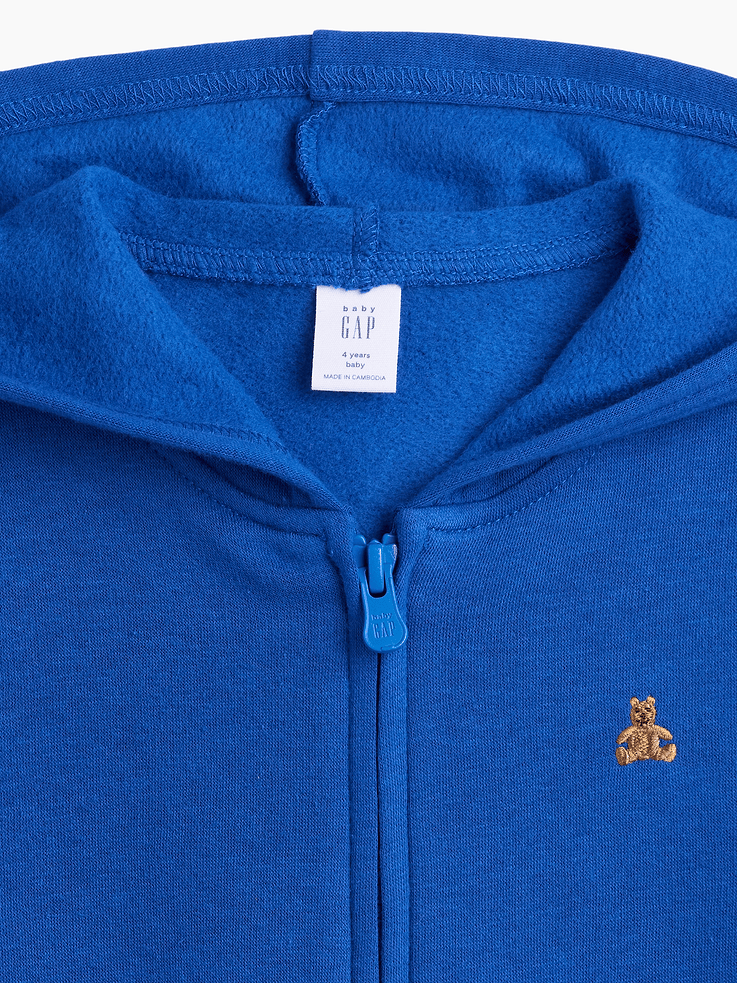 Image 2 of 3, babyGap Brannan Bear Fleece Zip Hoodie