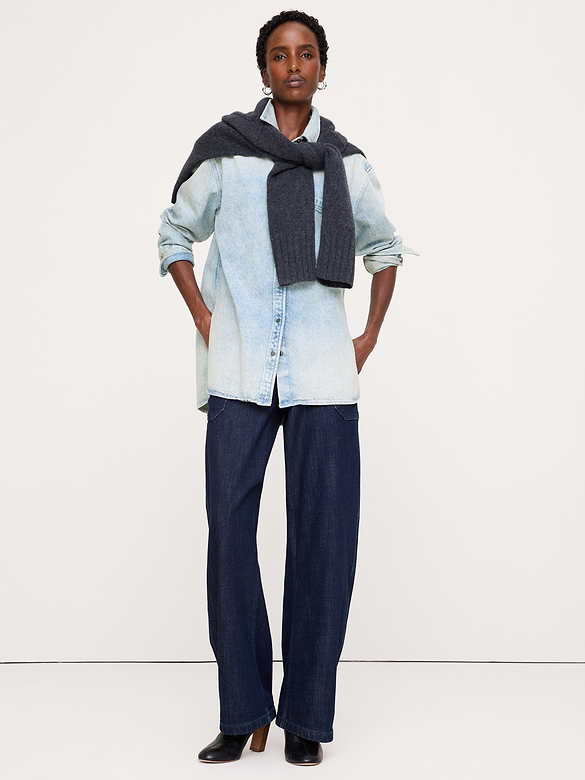 The Oversized Denim Shirt
