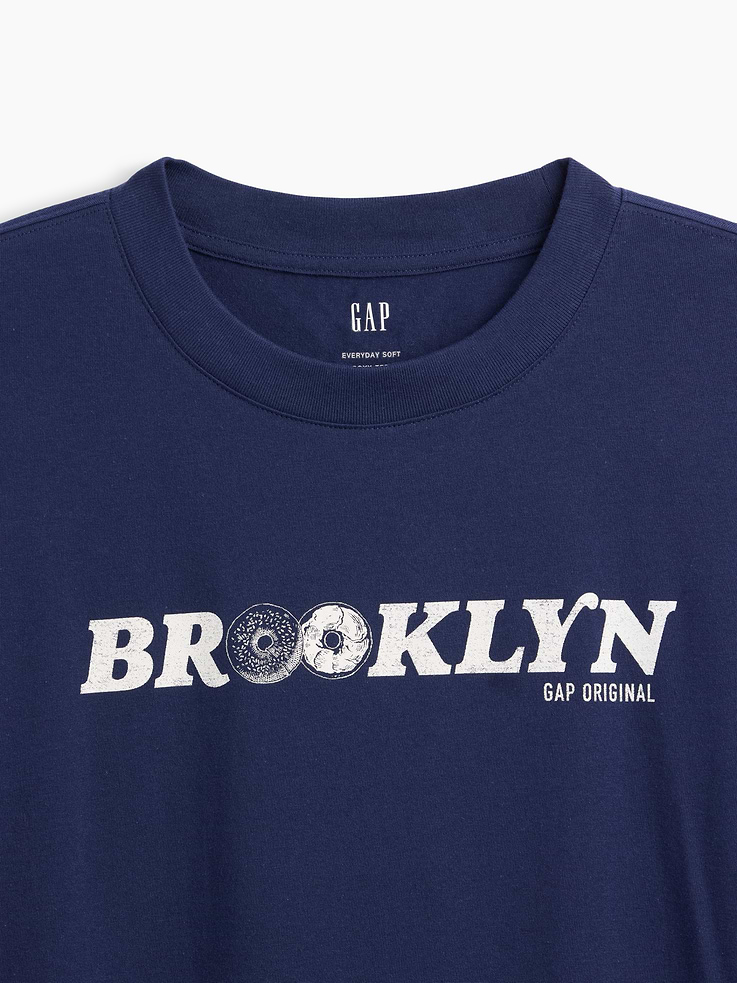 Image 4 of 5, Everyday Soft Relaxed Gap Brooklyn Graphic T-Shirt