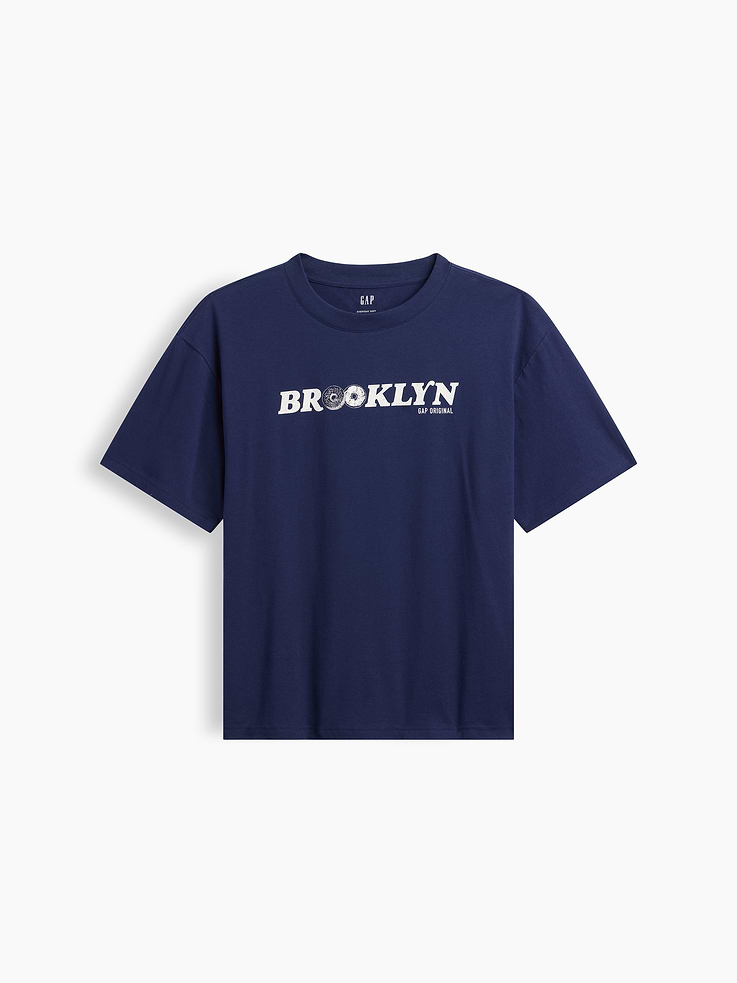 Image 5 of 5, Everyday Soft Relaxed Gap Brooklyn Graphic T-Shirt