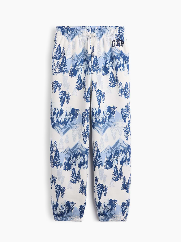 Kids Relaxed Print Gap Logo Joggers