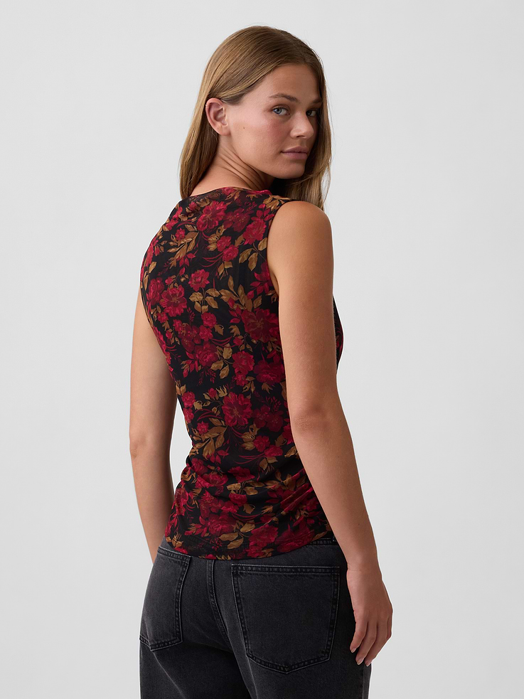 Image 2 of 5, Sleeveless Cowl-Neck Top