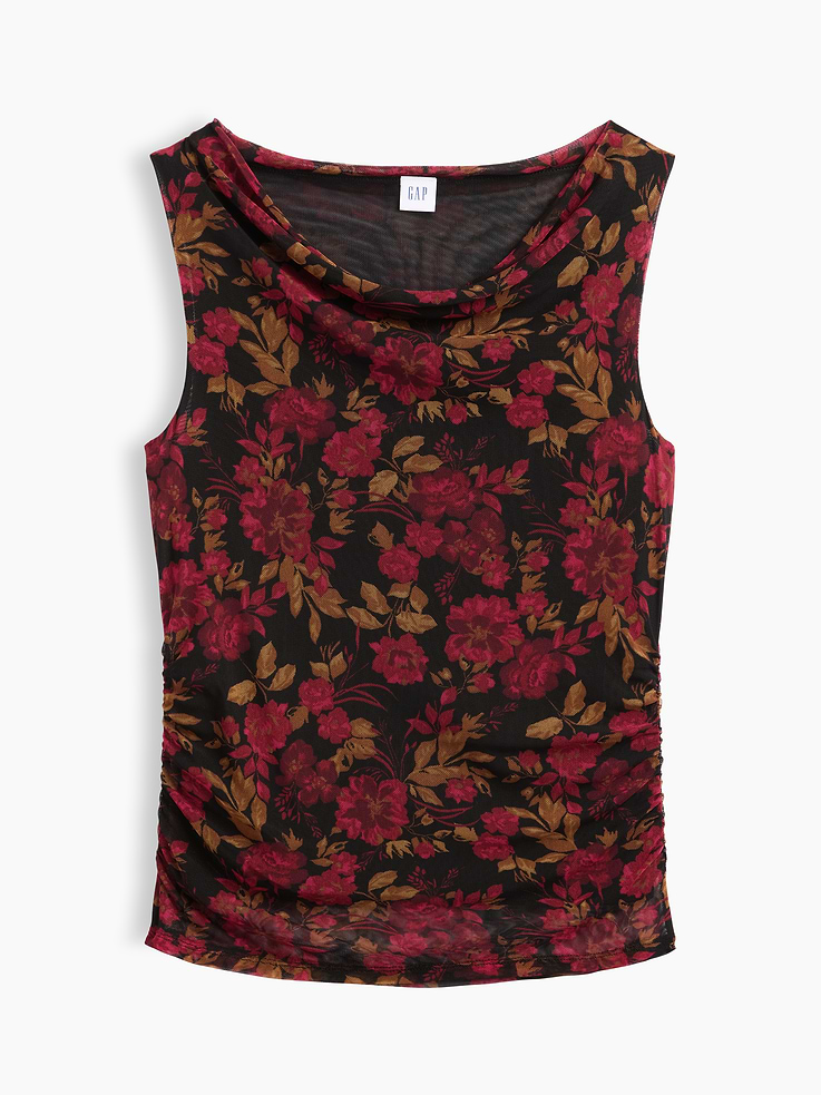Image 5 of 5, Sleeveless Cowl-Neck Top