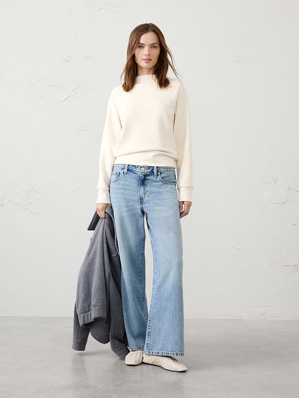 Ottoman Mock-Neck Sweatshirt