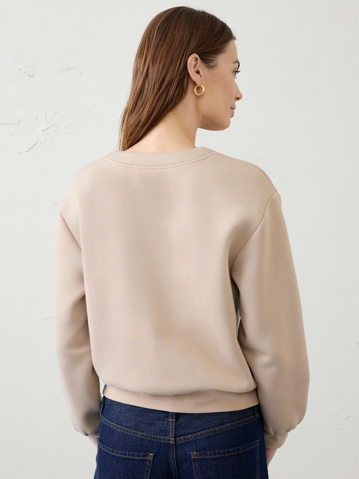 Image 2 of 4, Weekender Split-Neck Sweatshirt