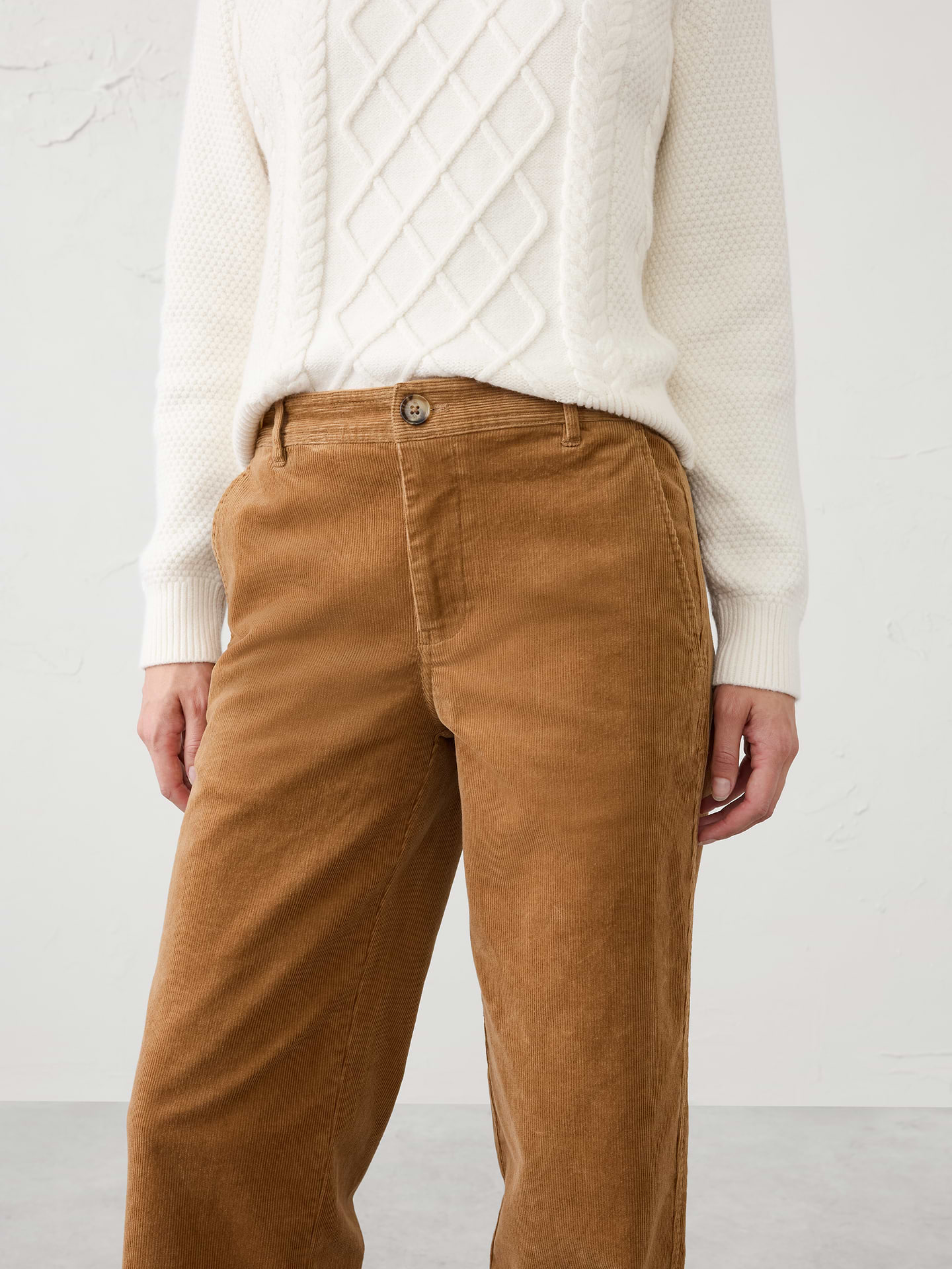 Image 3 of 3, Straight-Leg Mid-Rise Corduroy Pant