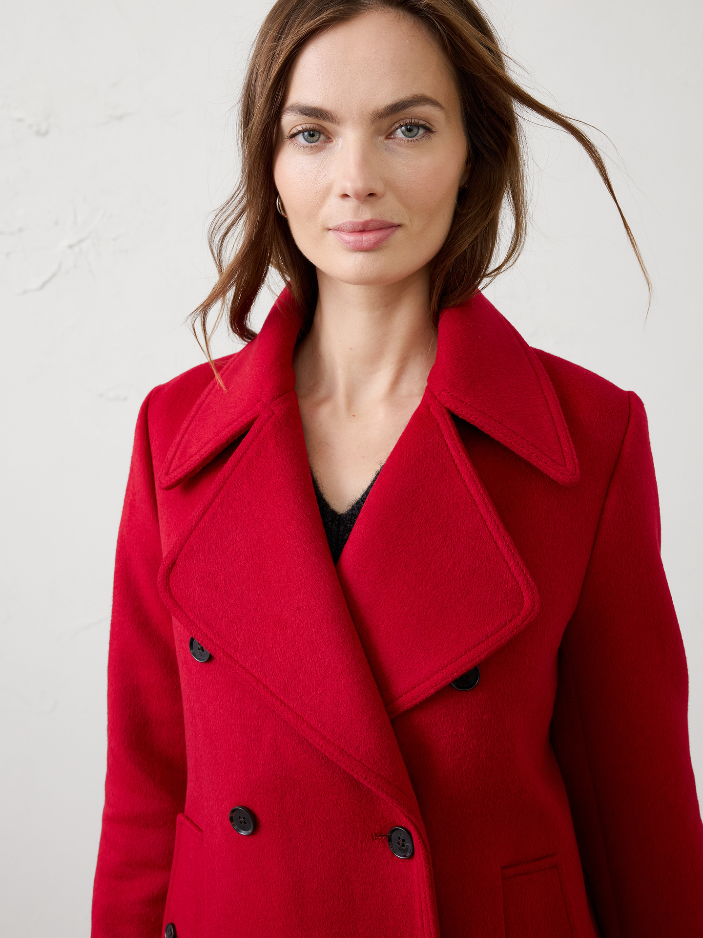 Image 3 of 4, Double Breasted Coat