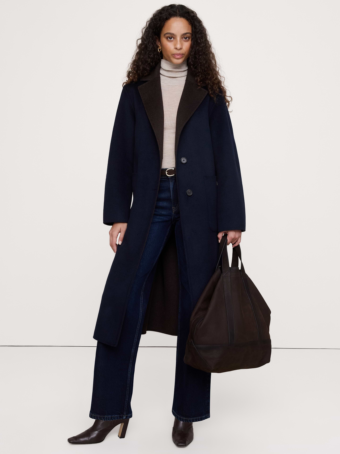 Image 4 de 8, Manteau en tissu double face