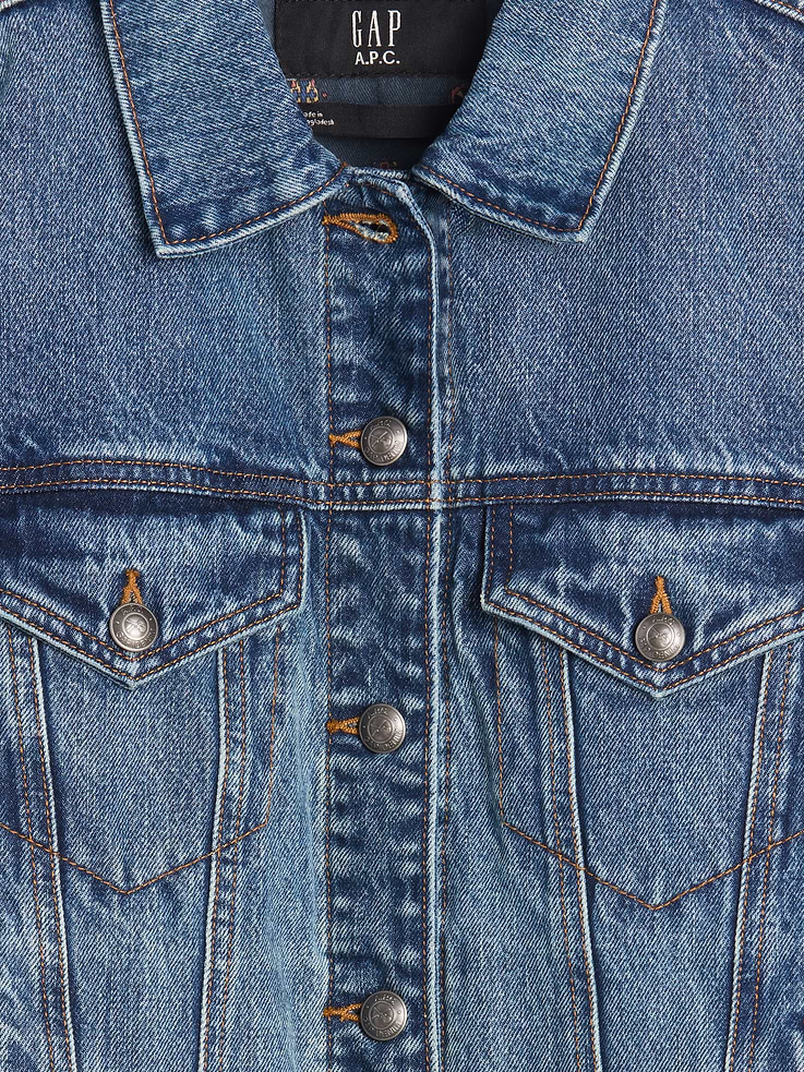 Image 6 of 9, Gap × A.P.C. Lined Icon Denim Jacket, Cardmember Early Access