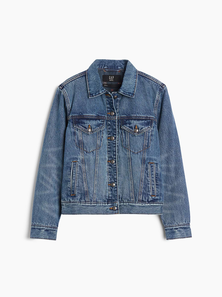Image 9 of 9, Gap × A.P.C. Lined Icon Denim Jacket, Cardmember Early Access
