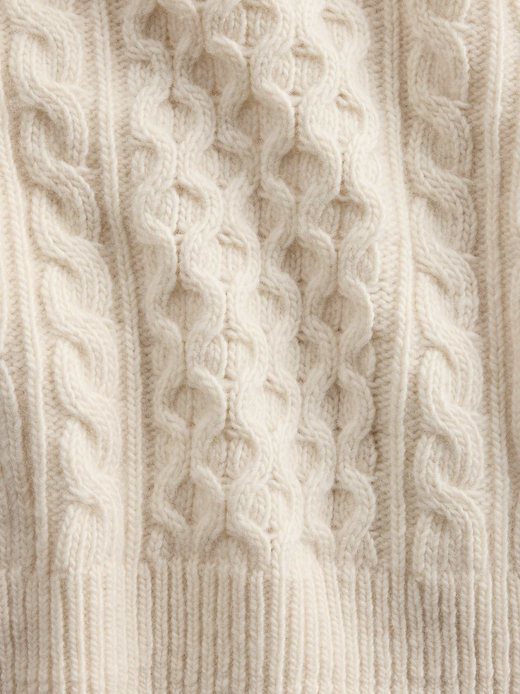 Image 7 of 8, Gap × A.P.C. Wool Cable-Knit Cardigan, Cardmember Early Access