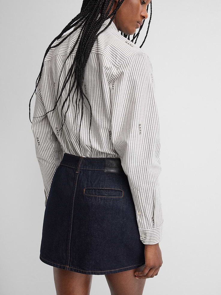 Image 6 of 10, Gap × A.P.C. Denim Mini Skirt, Cardmember Early Access
