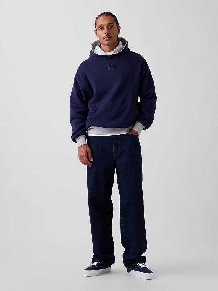 Image 2 of 8, Adult VintageSoft Reversible Oversized Logo Hoodie