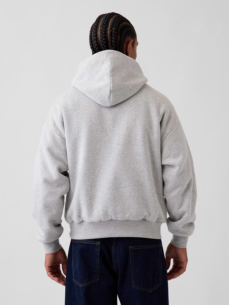 Image 3 of 8, Adult VintageSoft Reversible Oversized Logo Hoodie