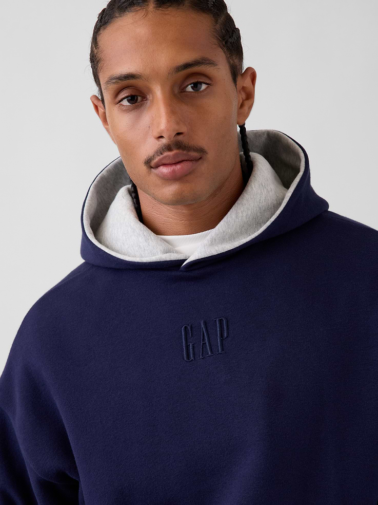 Image 4 of 8, Adult VintageSoft Reversible Oversized Logo Hoodie