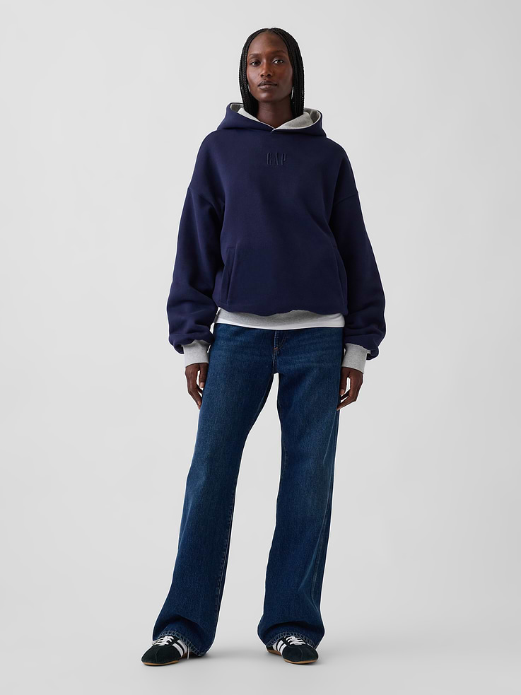 Image 6 of 8, Adult VintageSoft Reversible Oversized Logo Hoodie