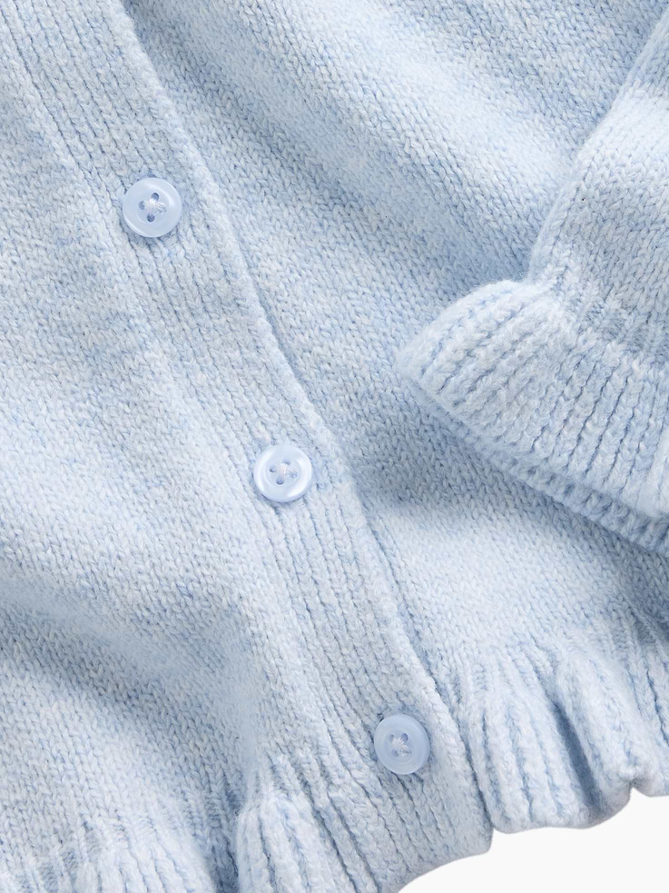 Image 4 of 4, Baby & Toddler CashSoft Ruffle Cardigan Sweater