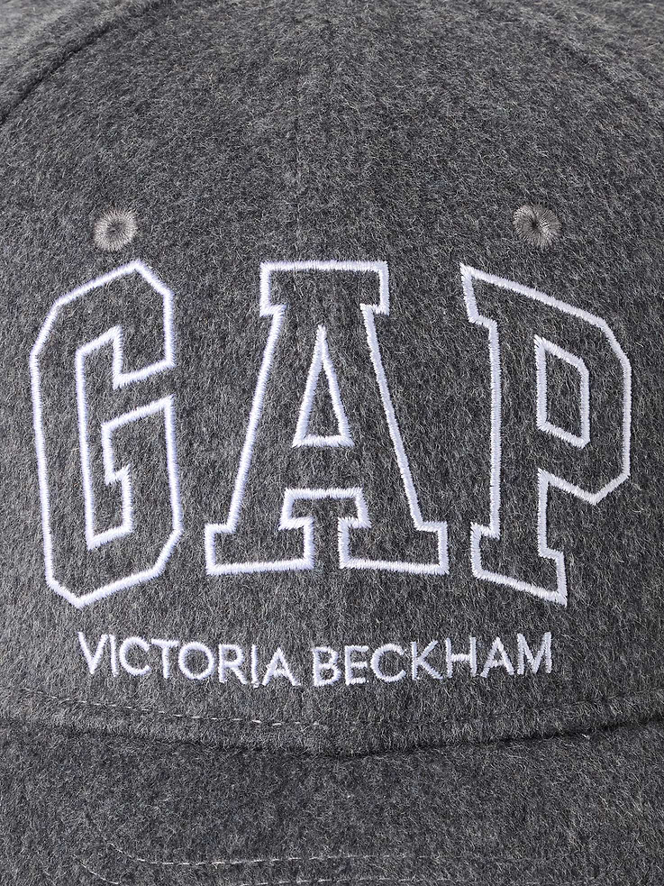 Image 4 of 4, Gap × Victoria Beckham Wool-Blend Logo Baseball Hat