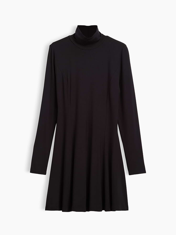 Image 5 of 5, Mockneck Mini Dress