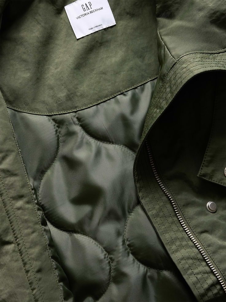 Image 8 of 9, Gap × Victoria Beckham Oversized Parka Jacket