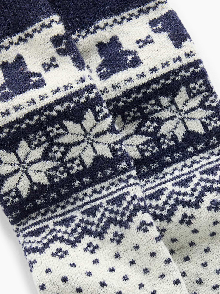 Image 2 of 2, Wool-Blend Brannan Bear Fair Isle Crew Socks