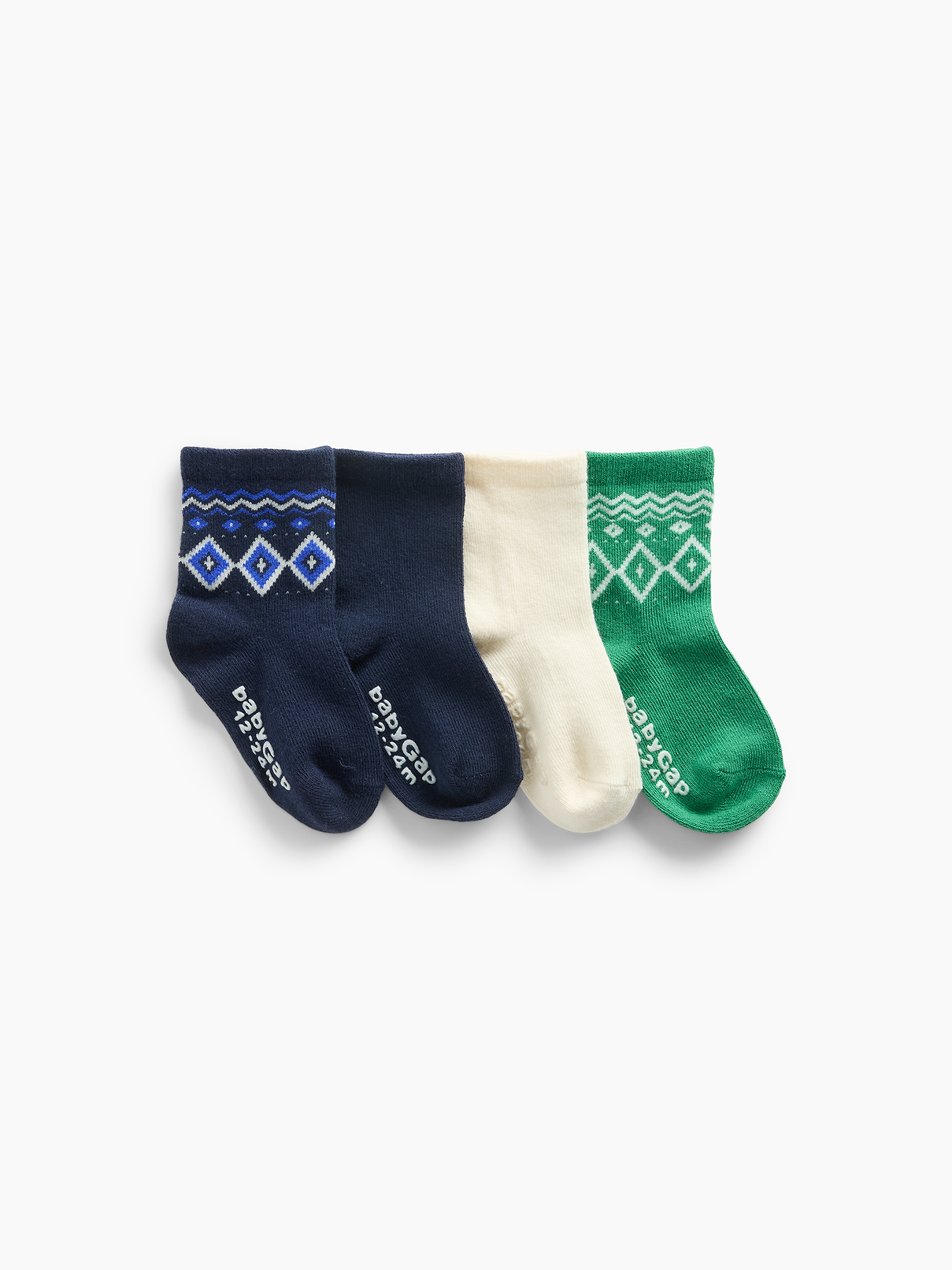 Baby & Toddler Fair Isle Crew Socks (4-Pack)