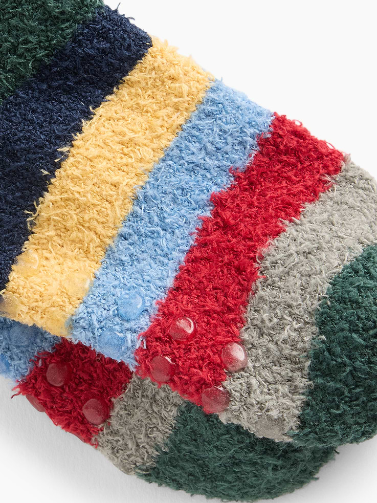 Image 2 of 2, Baby & Toddler Happy Stripe Cozy Socks