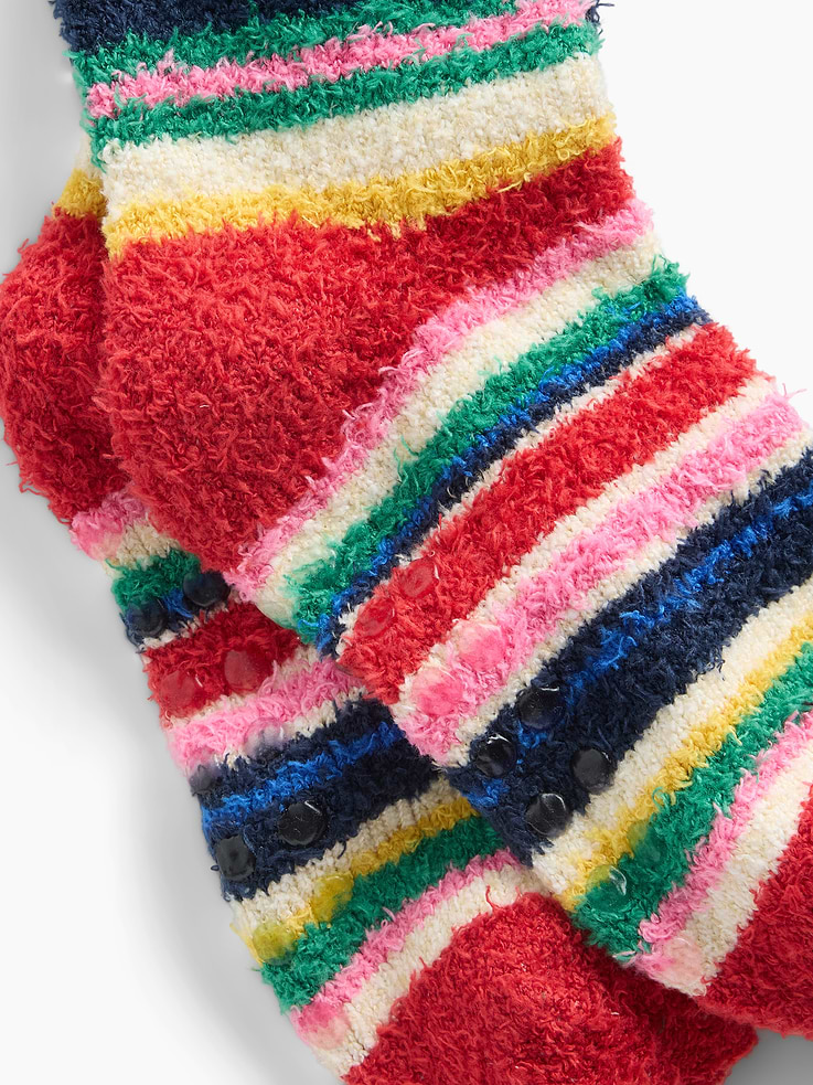 Image 2 of 2, Baby & Toddler Happy Stripe Cozy Socks