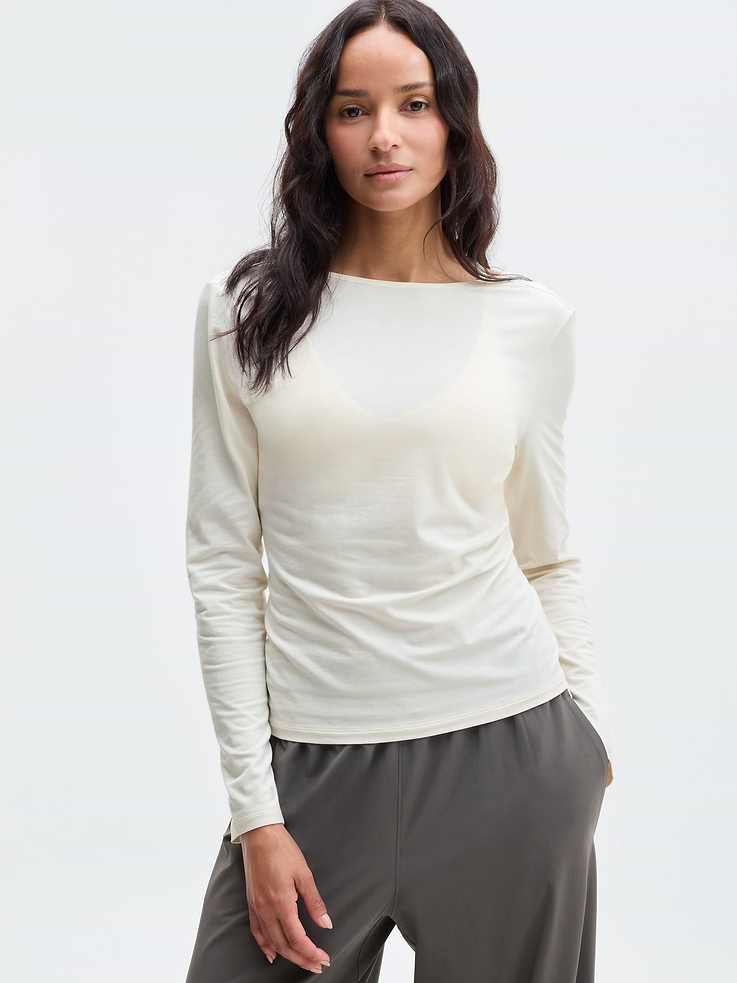 Image 1 of 5, FOR: Your workday commute and weekend travels, from meetings to meetups, FEEL: Premium-weight Stretch Cotton Blend offers breathable softness, FAVE: Infinitely versatile staple plays well with everything, every time, Product #1177551