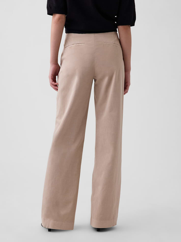 Image 4 of 6, Low Rise Relaxed Flare Pants