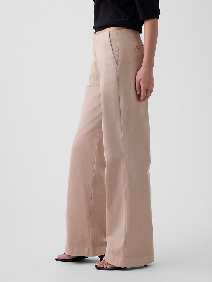 Image 3 of 6, Low Rise Relaxed Flare Pants