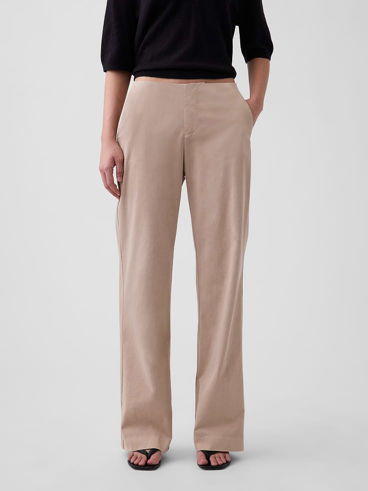 Image 2 of 6, Low Rise Relaxed Flare Pants