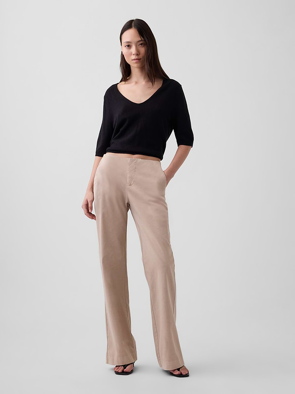 Low Rise Relaxed Flare Pants