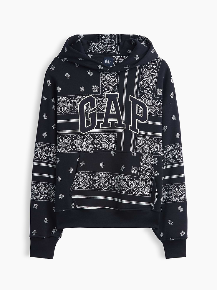 Image 7 of 8, Adult VintageSoft Bandana Oversized Logo Hoodie