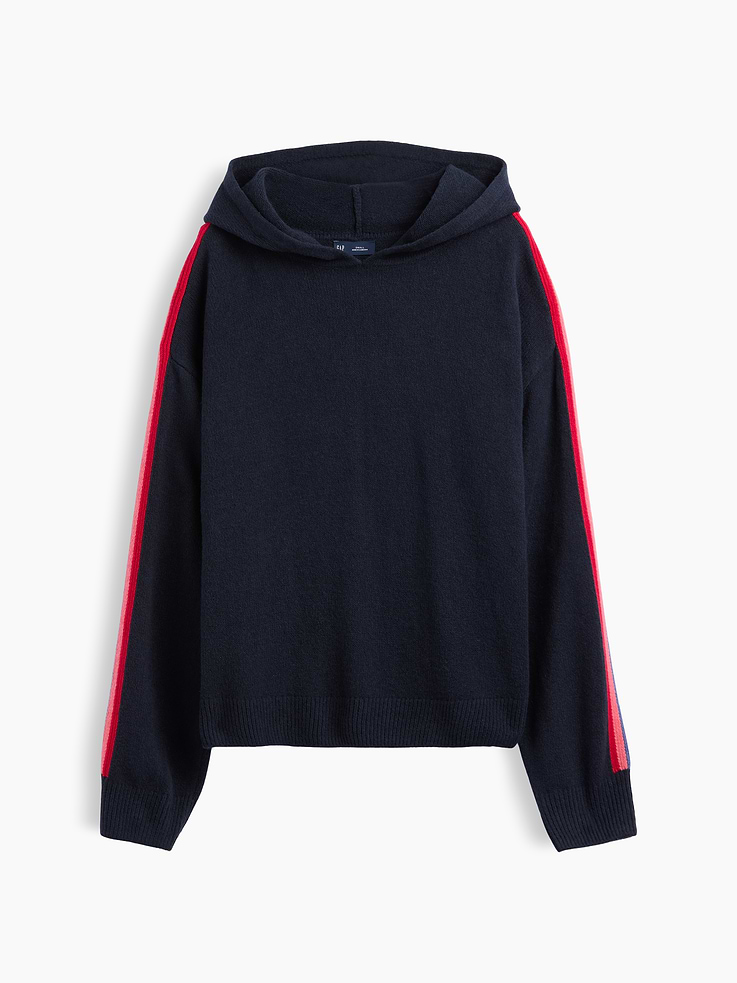 Image 2 of 2, CashSoft Relaxed Sweater Hoodie