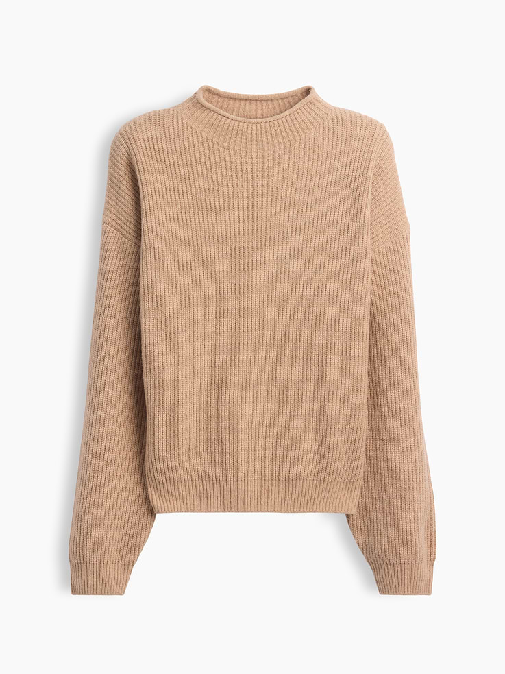 Image 5 of 5, CashSoft Oversized Rollneck Sweater