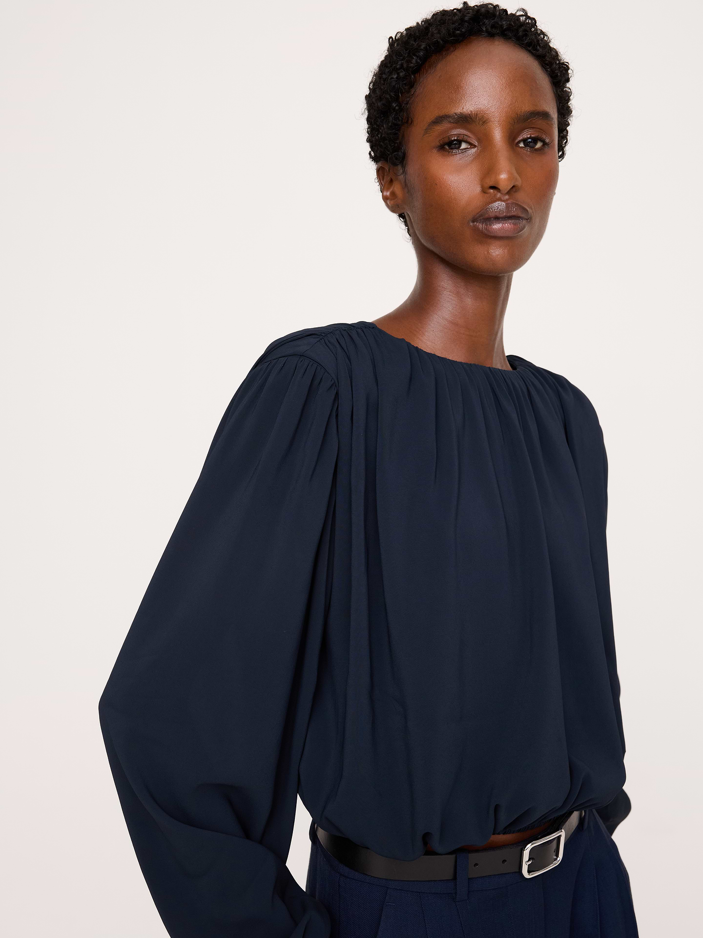 Image 3 of 4, Georgette Cropped Top