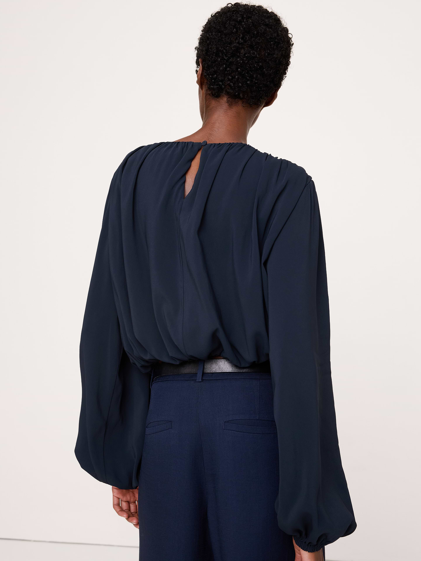 Image 2 of 4, Georgette Cropped Top