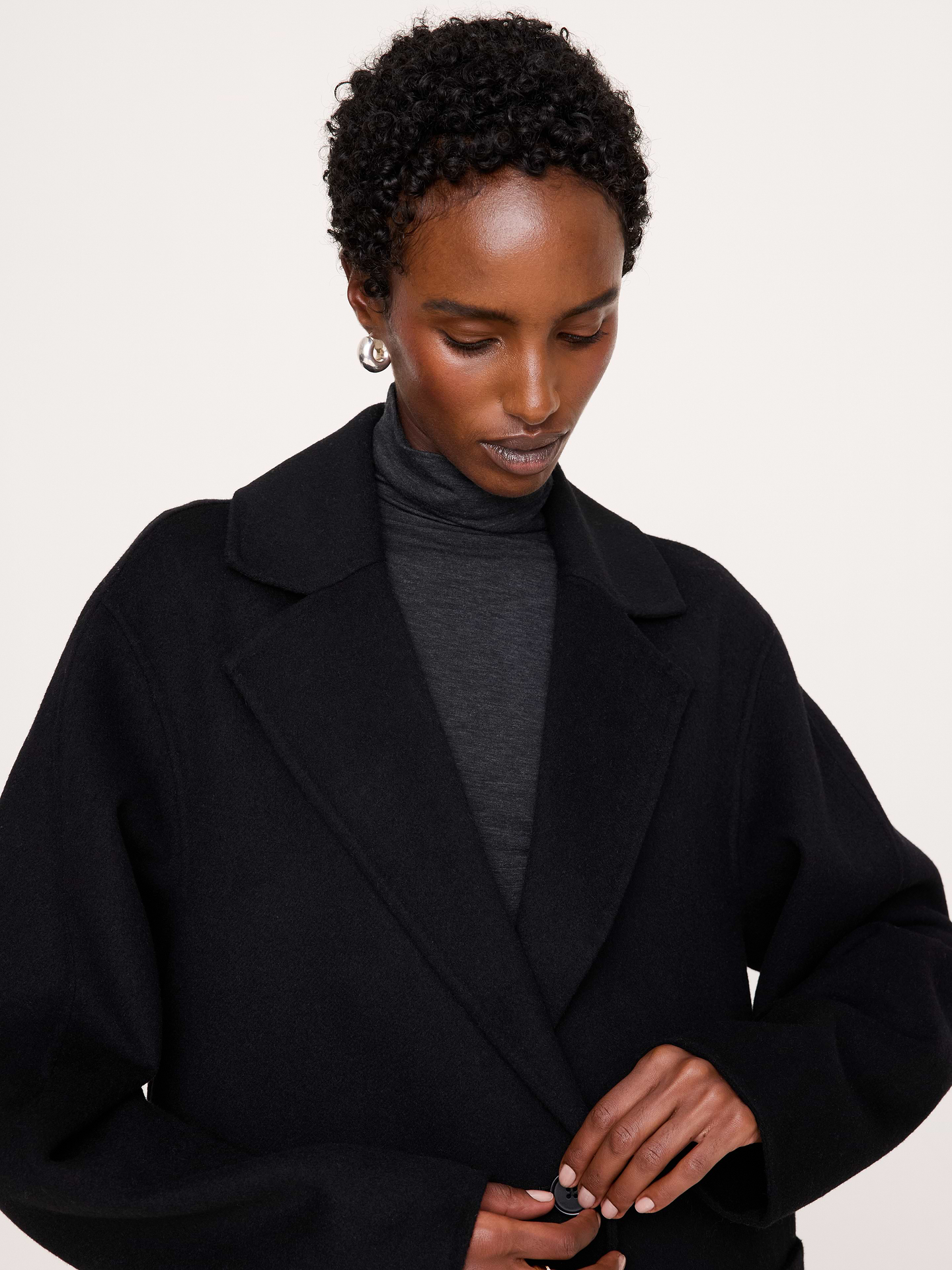Image 3 de 8, Manteau en tissu double face