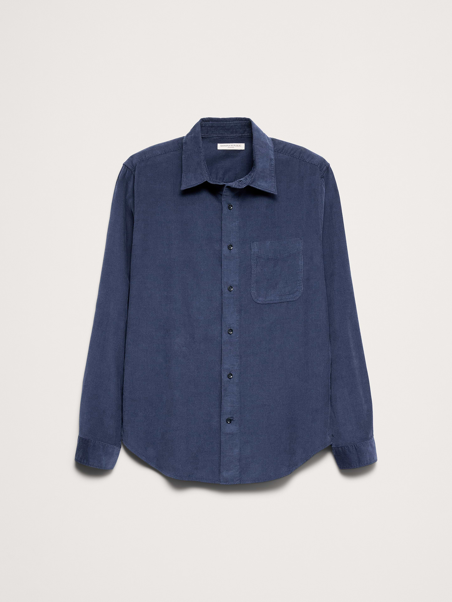 Image 3 of 8, Standard-Fit Lightweight Corduroy Shirt