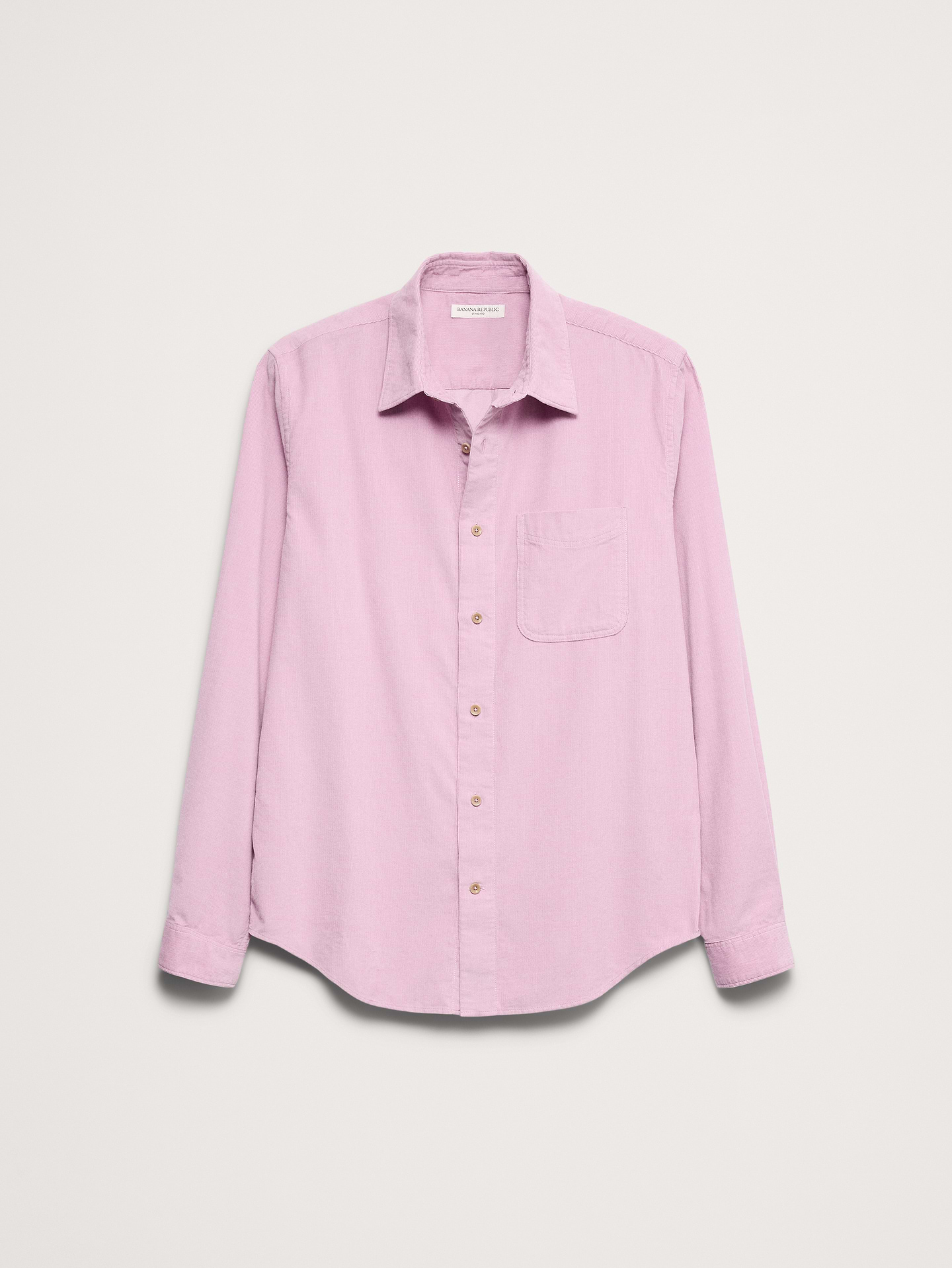 Image 3 of 8, Standard-Fit Lightweight Corduroy Shirt
