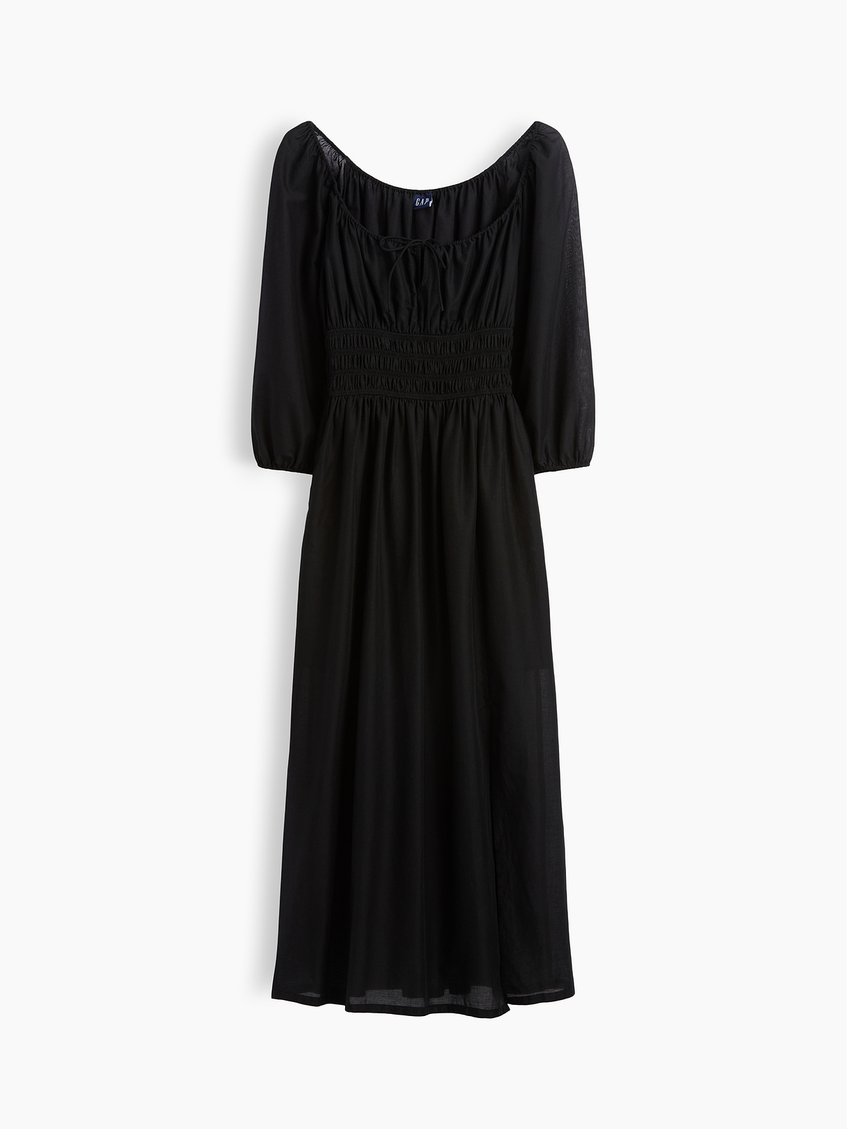 Voile Smocked-Waist Maxi Dress | Gap