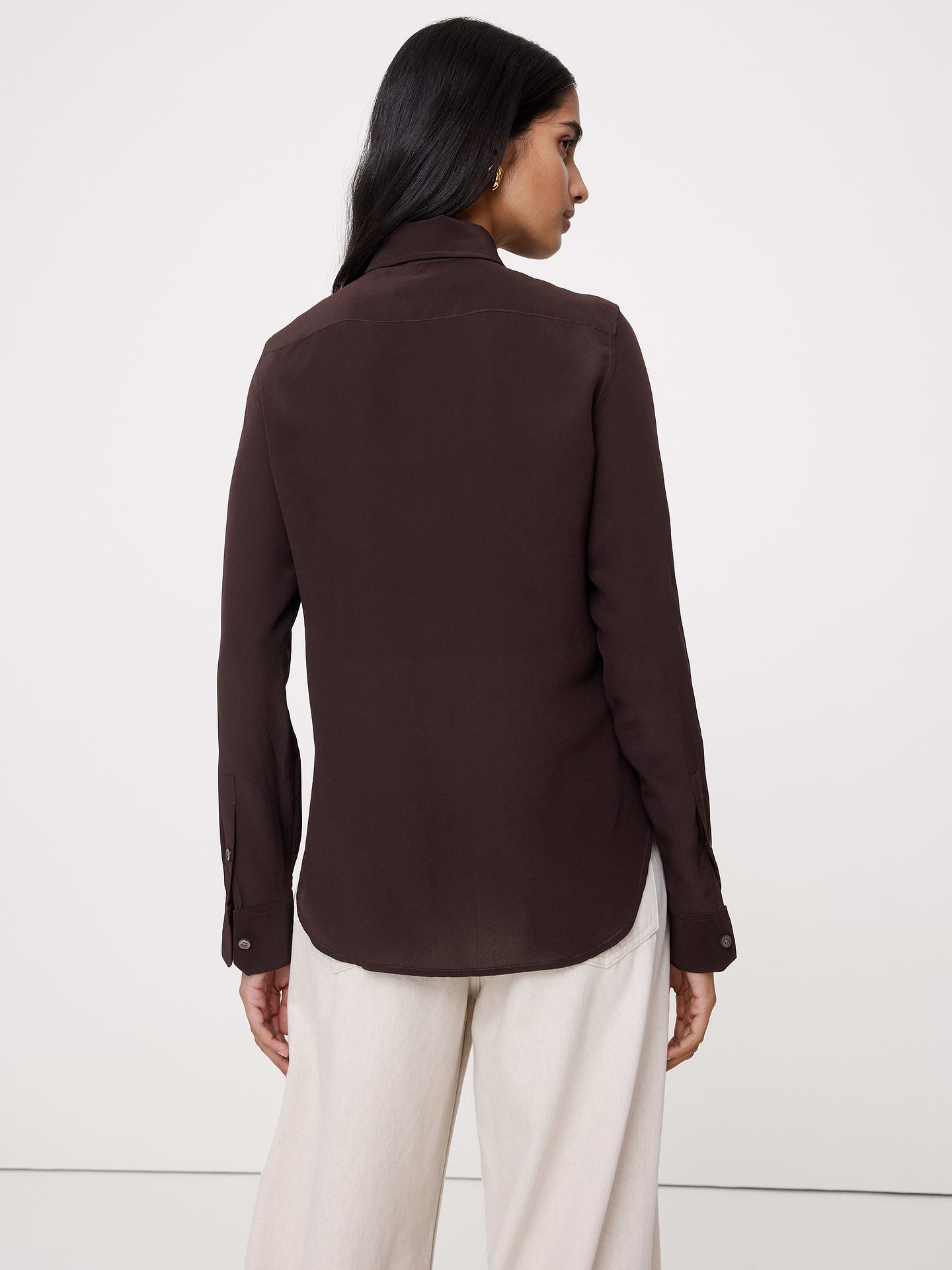 Image 2 of 3, Matte Silk Shirt