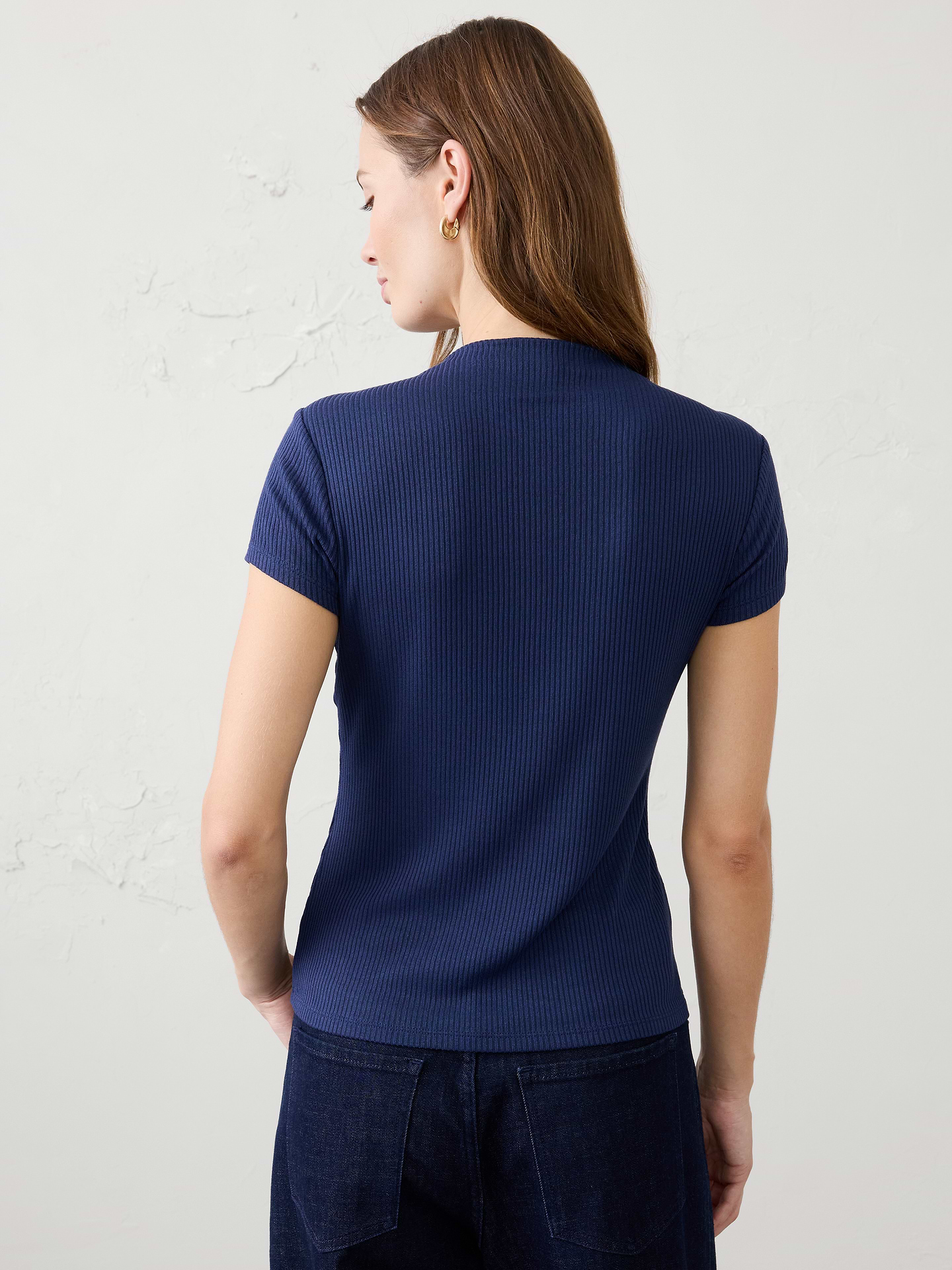 Image 5 of 7, Soft Luxe Ribbed T-Shirt
