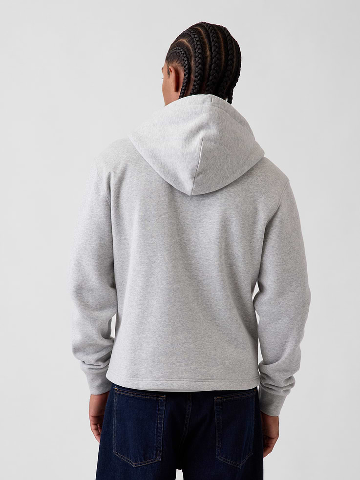 Image 3 of 5, VintageSoft Relaxed Zip Logo Hoodie