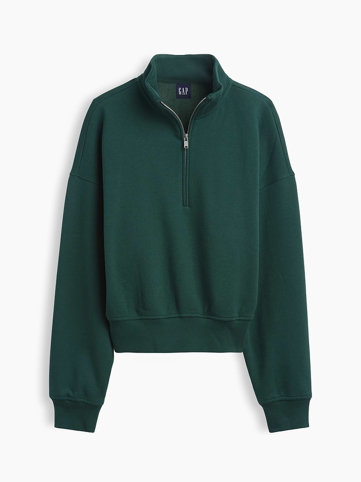 Image 3 of 3, VintageSoft Oversized Half-Zip Wedge Pullover