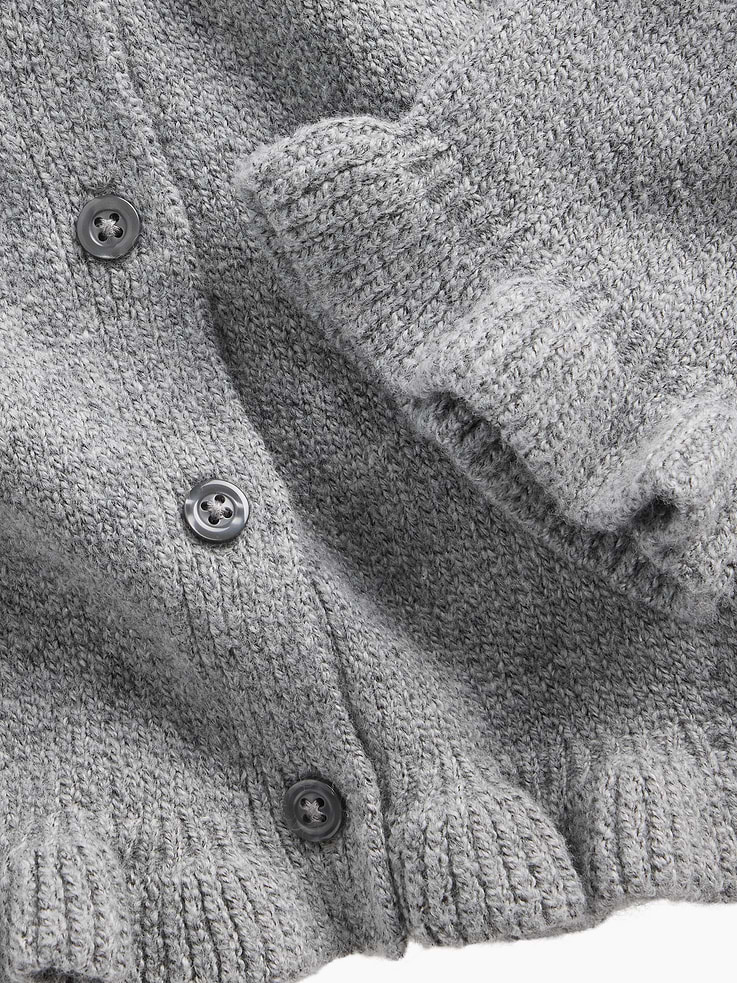 Image 4 of 4, Baby & Toddler CashSoft Ruffle Cardigan Sweater