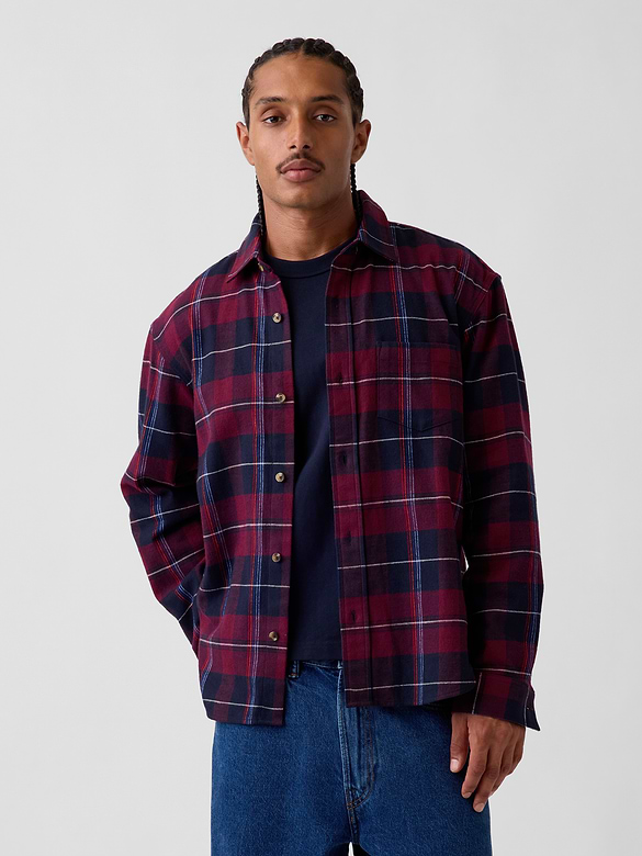 Relaxed Flannel Shirt
