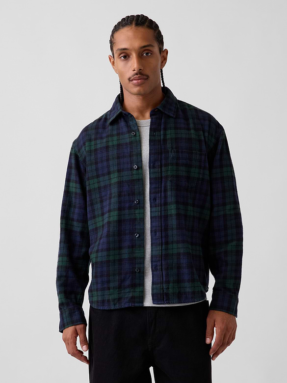 Relaxed Flannel Shirt